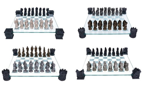 Chess set medieval knight - chess,