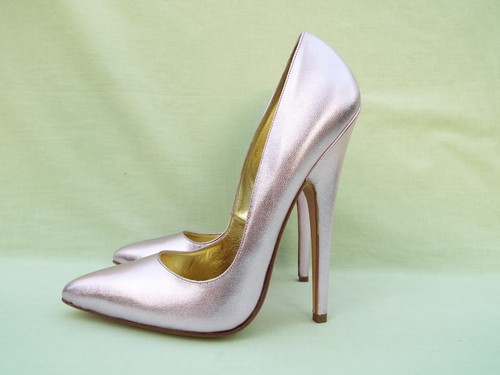 Pearlescent pink high heel - pearlescent,