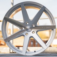 19"/Audi A4/S4 B6/7/8/9 /Rivera RV177 Silver/Polished 8.5j Alloys X4