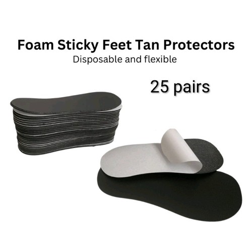 Pairs tan foam sticky feet - foam,