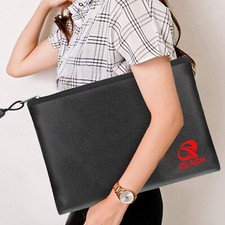 Large Fire Proof money Bag  Fireproof Document Pouch Waterproof  Safe Cash  US