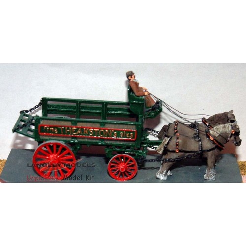 Horse drawn brewery dray - horse,