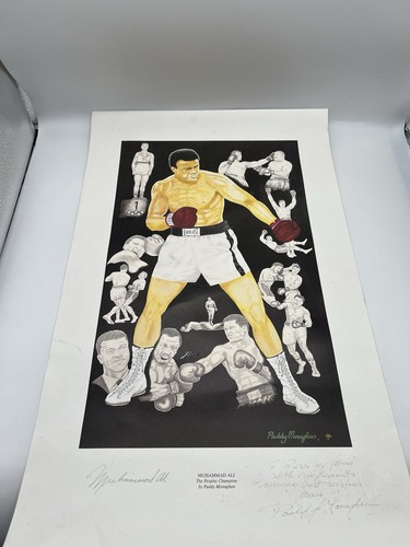 Muhammad ali signed poster the - signed,