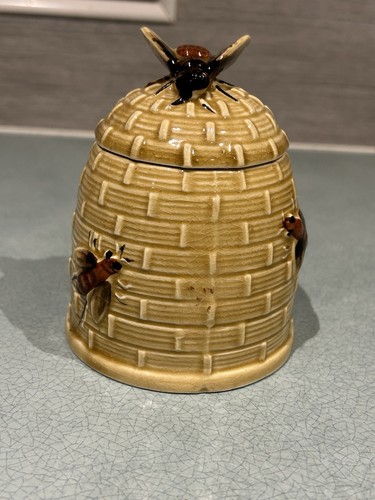 Vintage ceramic beehive honey - ceramic,
