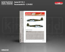 Kits-World M481020 1:48 Heinkel He-111H-3 Canopy & Wheels Paint Mask (Outside On