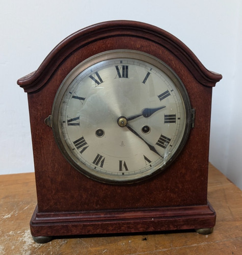 Antique edwardian mantel clock - edwardian,