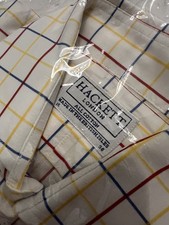 Hackett White Check Shirt Size Medium Classic Fit  RRP: £90