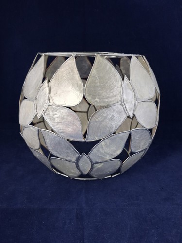 Vintage capiz shell globe - shell,