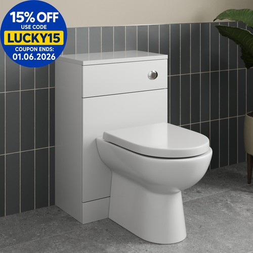 Back wall toilet unit - wall,