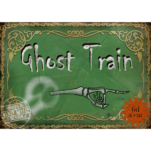 Ghost train vintage style - train,