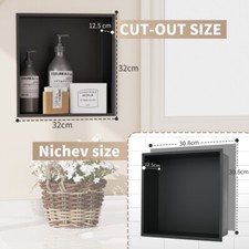 Shower niche stainless steel - shower,
