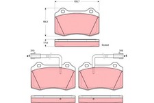 FRONT BRAKE PAD SET DISC BRAKE