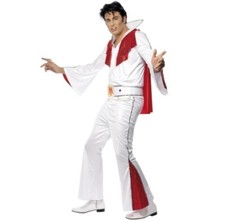 Mens 70s 1970s Licensed Elvis