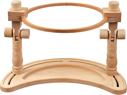 Wooden table top embroidery - top,