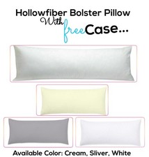 Bolster Pillows with FREE Pillowcases Long Body Cushions Leg Neck Back Support