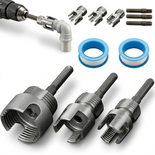 3pcs pvc pipe threader kit - 3pcs,