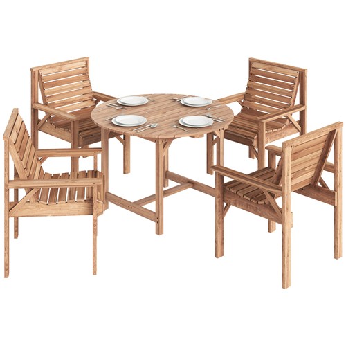 Outsunny garden dining set - dining,