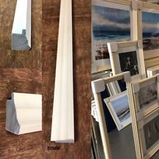 50mm Cream Mirror & Picture Frame Moulding – 4 x 3ft Lengths (3.6m Total) – RRP