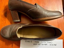 Brown leather shoes Size 5