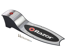 Razor E300 / E300S Deck Plate w /Grip Tape - White / Blue