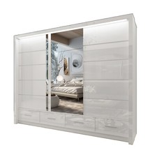 Wardrobe modern high gloss - high,
