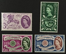 GB QEII 1960 Full Year set of 4 Commemoratives SG619 - SG622 MNH