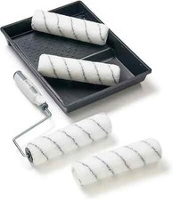 Harris Walls & Ceilings 9" Medium Pile Sleeve x 4 Paint Roller Set Tray & Frame