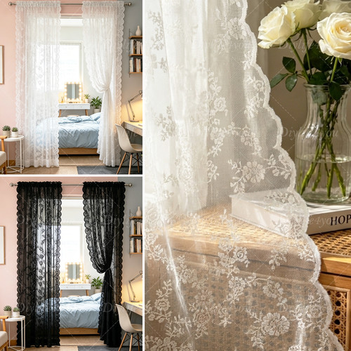 Panels voile curtains lace - panels,