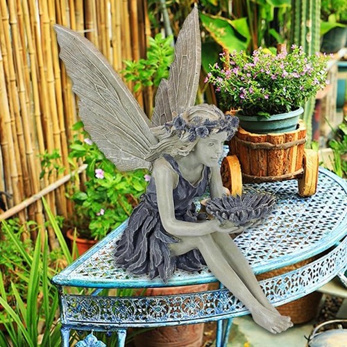 Fairy statue resin - resin, ornament