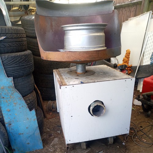 Spray booth alloy wheel refurb - wheel,