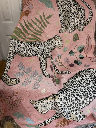 Leopard print multiuse blanket - leopard,