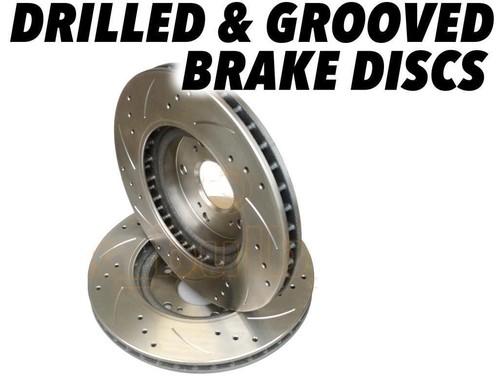 Drilled and grooved front - drilled,