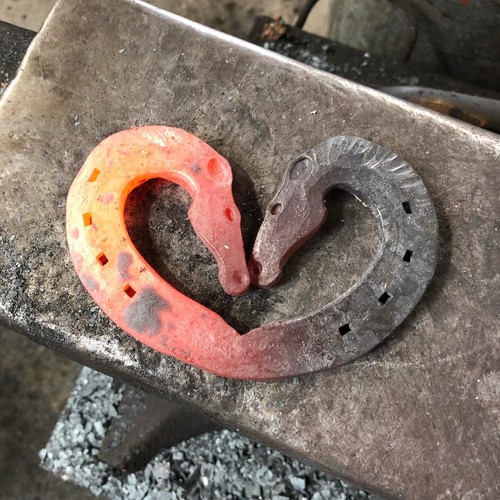 Decorative horseshoe hand - /,