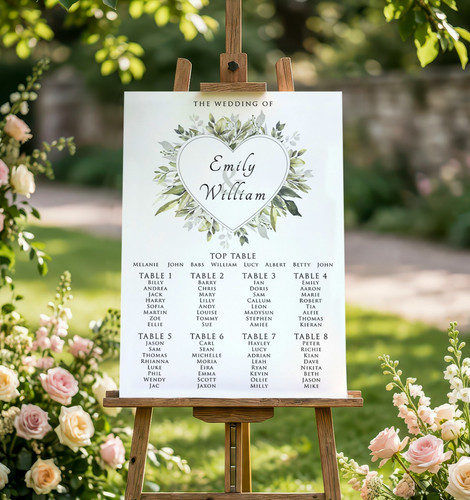 Personalised wedding table - wedding,