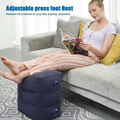 Inflatable travel foot rest - travel,