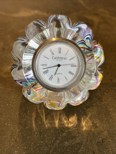 Caithness art glass clock - caithness,