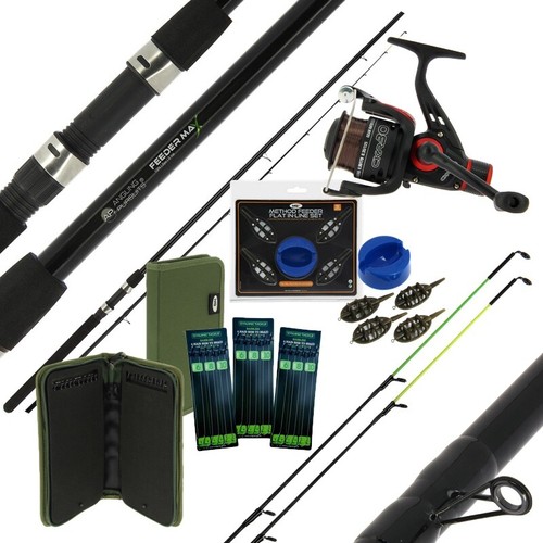 Feeder rod and - reel, set