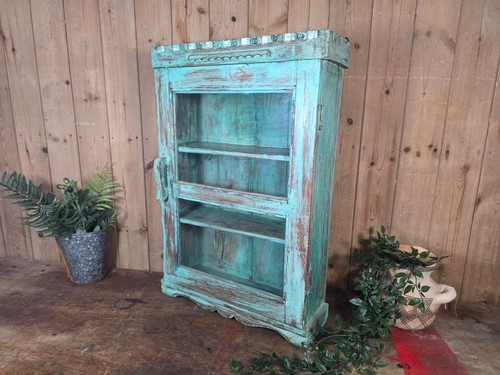 Vintage indian wooden glazed - indian,
