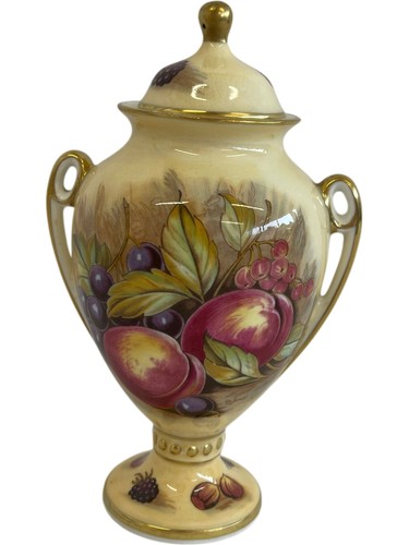 Aynsley orchard gold urn - gold, vase