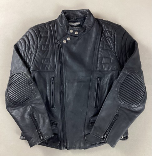 Vintage leather biker jacket - vintage,
