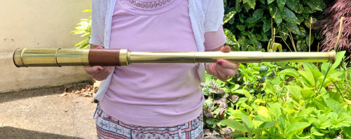 Antique telescope three - , draw