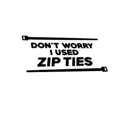 Don worry sticker decal - don't, sticker/decal
