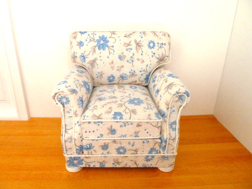 Dolls house white floral - house,