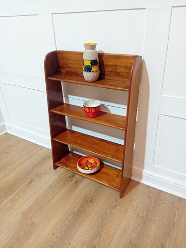 Retro solid teak bookcase - retro,