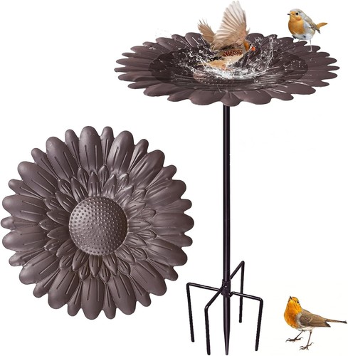 Metal bird bath for garden - metal,