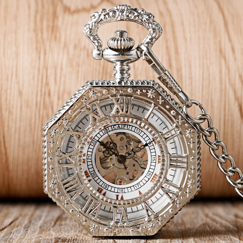 Antique silver octagon - antique, manual