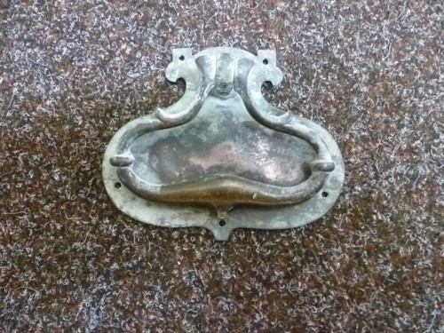 Victorian ornate brass front - brass,