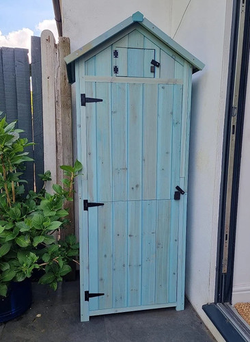 Tall garden shed wooden - garden, narrow