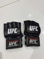 UFC Official Fight Gloves MMA Grappling Leather Wrist Wrap Cage Fight Gloves LRG