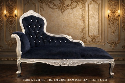 Elegance ornate chaise - chaise, longue